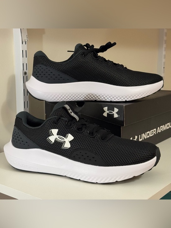 Under Armour Other - Under Armour Charged Surge 4 Men's Black Grey Running Shoes Size 12
